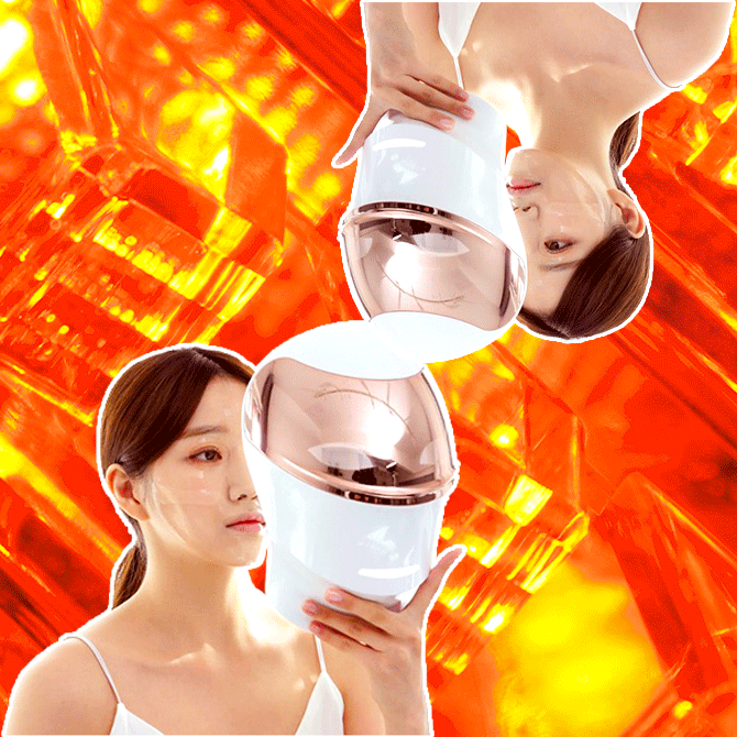 Taking care of my skin at home with the Curicare Haru LED Mask from Korea (фото 2)