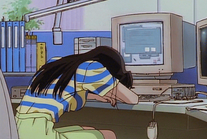 lo-fi aesthetic anime girl