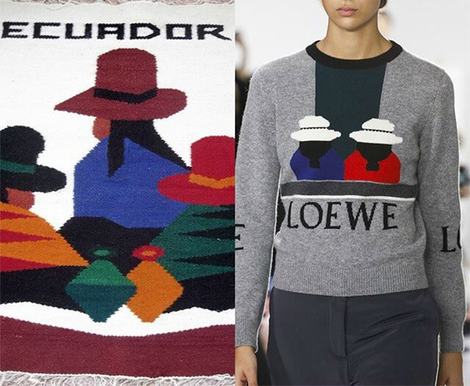 Loewe SS18 collection - cultural appropriation